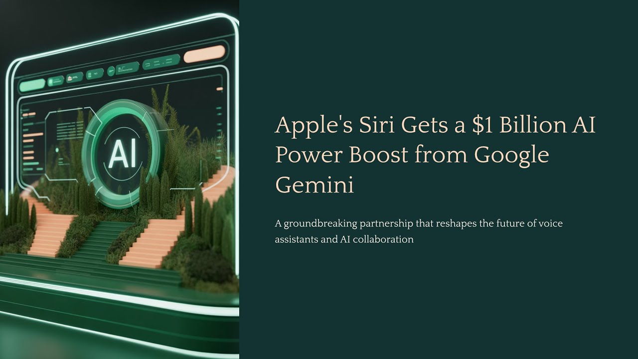Apple's Siri Gets a $1 Billion AI Power Boost from Google Gemini