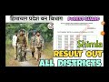 Himachal Pradesh Forest Guard Result out Shimla Kusumpti Divisionअपने जिला का वन रक्षक परिणाम देखें|