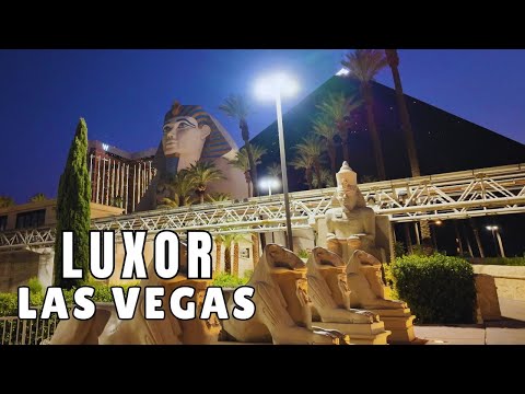 Walking Tour Luxor Hotel & Casino Las Vegas Strip Iconic Resort July 2025