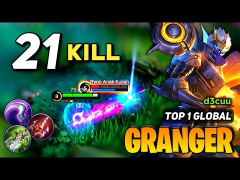 NEW KING! Granger Best Build 2023 [ Granger Top 1 Global Gameplay ] By d3cuu - MLBB