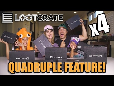 LOOT CRATE Super Family Unboxing! 4 Times the Surprises! Video