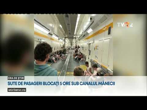 Zeci de persoane au rămas blocate în tunelul de sub Canalul Mânecii, după o problemă la un tren