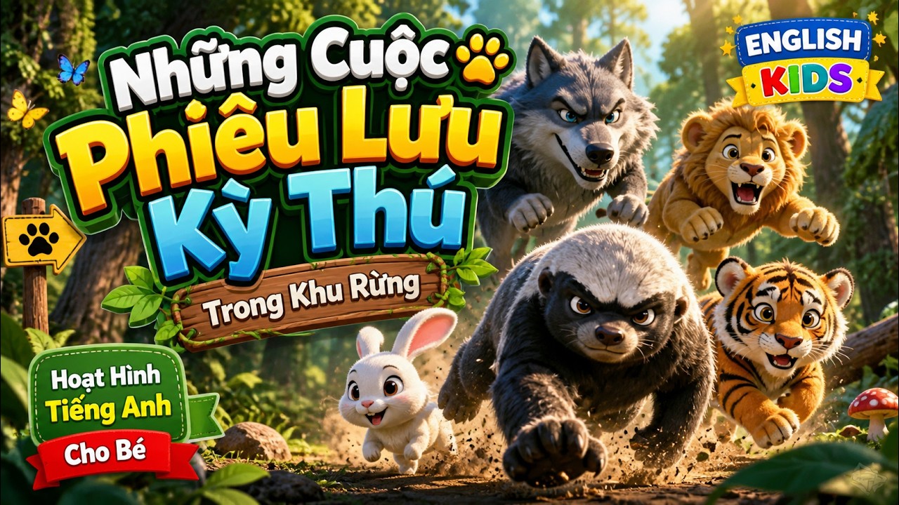 Những Cuộc Phiêu Lưu Kỳ Thú Trong Khu. Rừng | Hoạt Hình Tiếng Anh Cho Bé | English Kids - YouTube video featuring the word go away