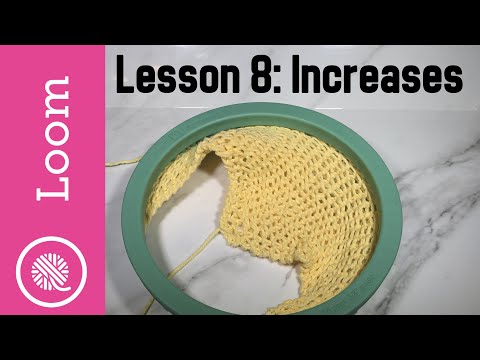 8.0 How to Loom Knit | Increases - Grandma's Favorite Dishcloth pattern