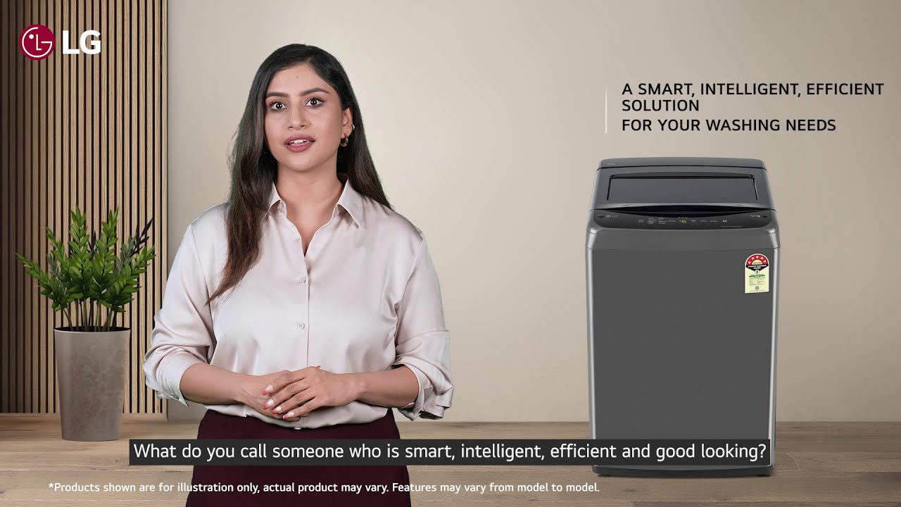 LG 8Kg Top Load Washing Machine, Smart Inverter Motor, Middle Black, 5 Star, T80VBMB1Z