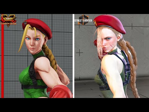 Street Fighter 6 • Cammy Gameplay Comparison (SF5 - SF6) 