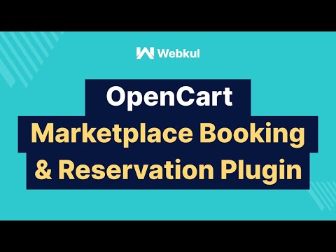 Opencart Marketplace Booking Reservation System