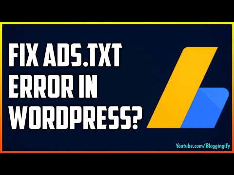 How To Fix Ads.txt Error In AdSense On WordPress Blog? | WordPress Me Ads.txt Ko Kaise Fix Kre?