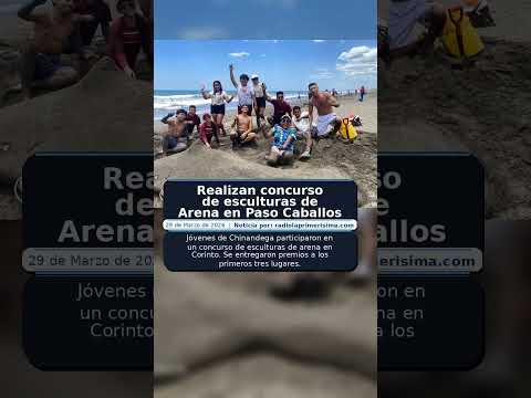 Realizan concurso de esculturas de Arena en Paso Caballos