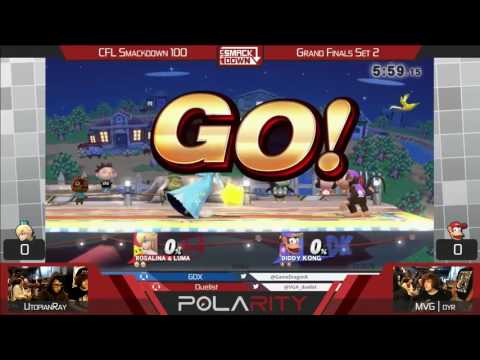 CFL Smackdown 100 WiiU - UtopianRay (Rosalina) vs MVG dyr (Diddy Kong) - Grand Finals