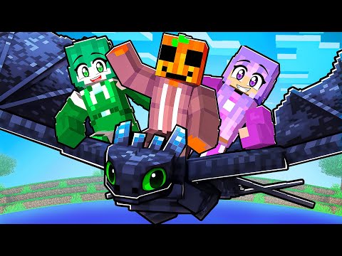 I have a family of How to TRAIN Your DRAGON in Minecraft!