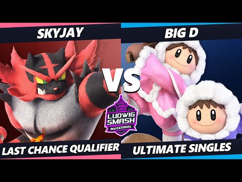 Ludwig Invitational - Skyjay (Incineroar) Vs. Big D (Ice Climbers) SSBU Ultimate Tournament