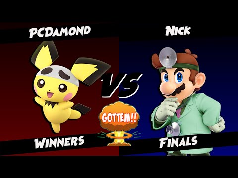 Boom Gottem! Winners Finals - PCDamonD (Pichu) Vs Nick (Dr. Mario) SSBU Tournament