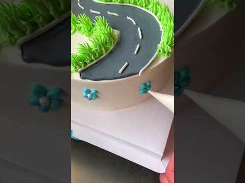 Beautiful Car theme cake #shorts #ytshorts #youtubeshorts