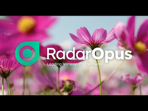 RadarOpus Homeopathic software video introduction
