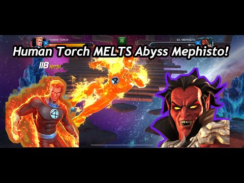 Human Torch MELTS Abyss of Legends Mephisto!