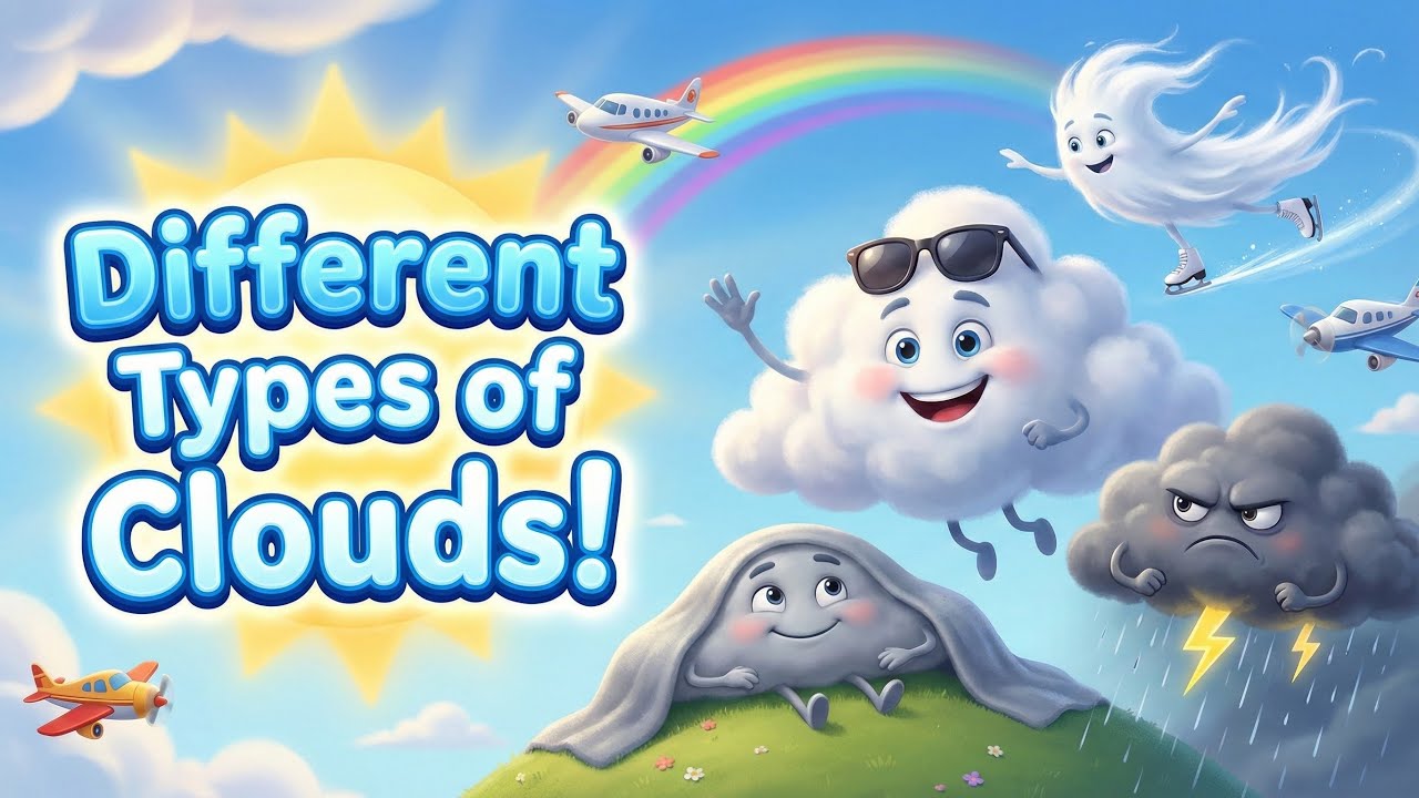 What Are the Different Types of Clouds? ☁️ Cumulus, Stratus & Cirrus Explained!