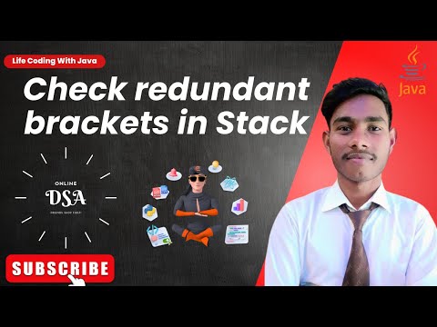 Check Redundant Brackets Stack Java