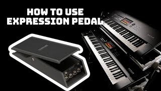 Video thumbnail for How to use Expression Pedal Foot Controller on Korg Exp-2 / synthesizer workstation by Mark Somoso Music