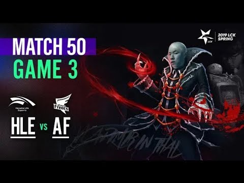 [LCK 2019] HLE vs AF Match50 Game 3 Highlight - Thal Vladimir Pha Tank Trụ Không Thể Cản Phá
