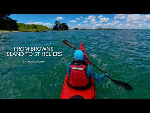 Sea kayaking from Browns Island to St Heliers beach