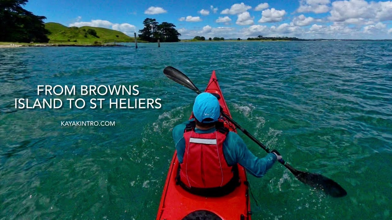 Sea kayaking from Browns Island to St Heliers beach