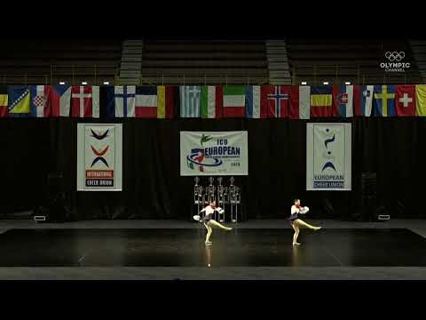 ICU Europeans 2023 Junior Pom Doubles - Team Croatia