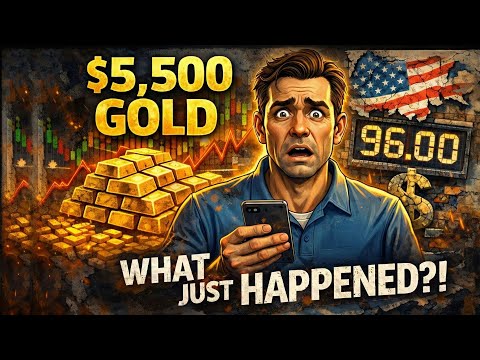 Gold Hits $5,500… While The Dollar Fights 96 Last Stand