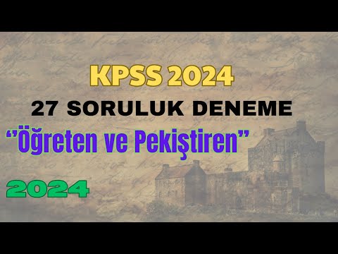 53) 2024 KPSS | 27 Soruluk Denememiz | Tarih Soru Çözüm | Ali Hocadan