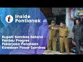 Bupati Sambas Satono Pantau Progres Pekerjaan Penataan Kawasan Pasar Sambas