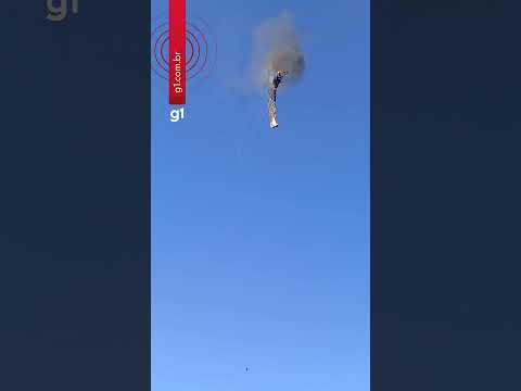 Balão pega fogo durante passeio e cai em Praia Grande (SC); Bombeiros confirmam mortos e feridos #g1