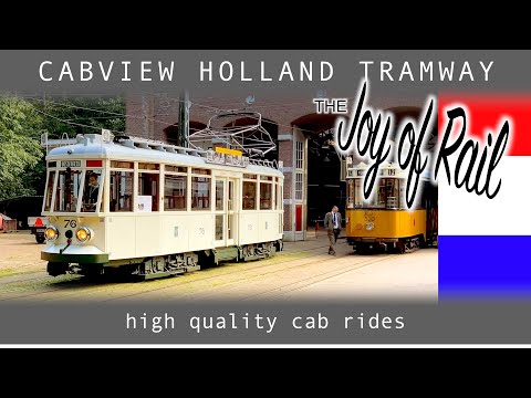 [5K] Historic Tram Cab Ride: Open Air Museum [TRAMWAY] Cabview Holland 21aug 2021