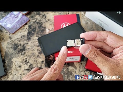 Moto z3 Play - how to install SIM card and microSD
