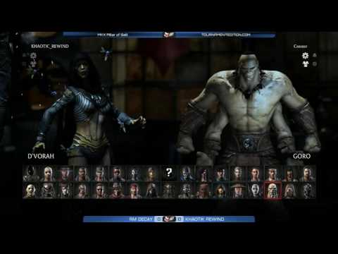 MKX @ Pillar of Salt - RM Decay (Goro) vs Khaotic Rewind (D'Vorah)[720P60FPS]