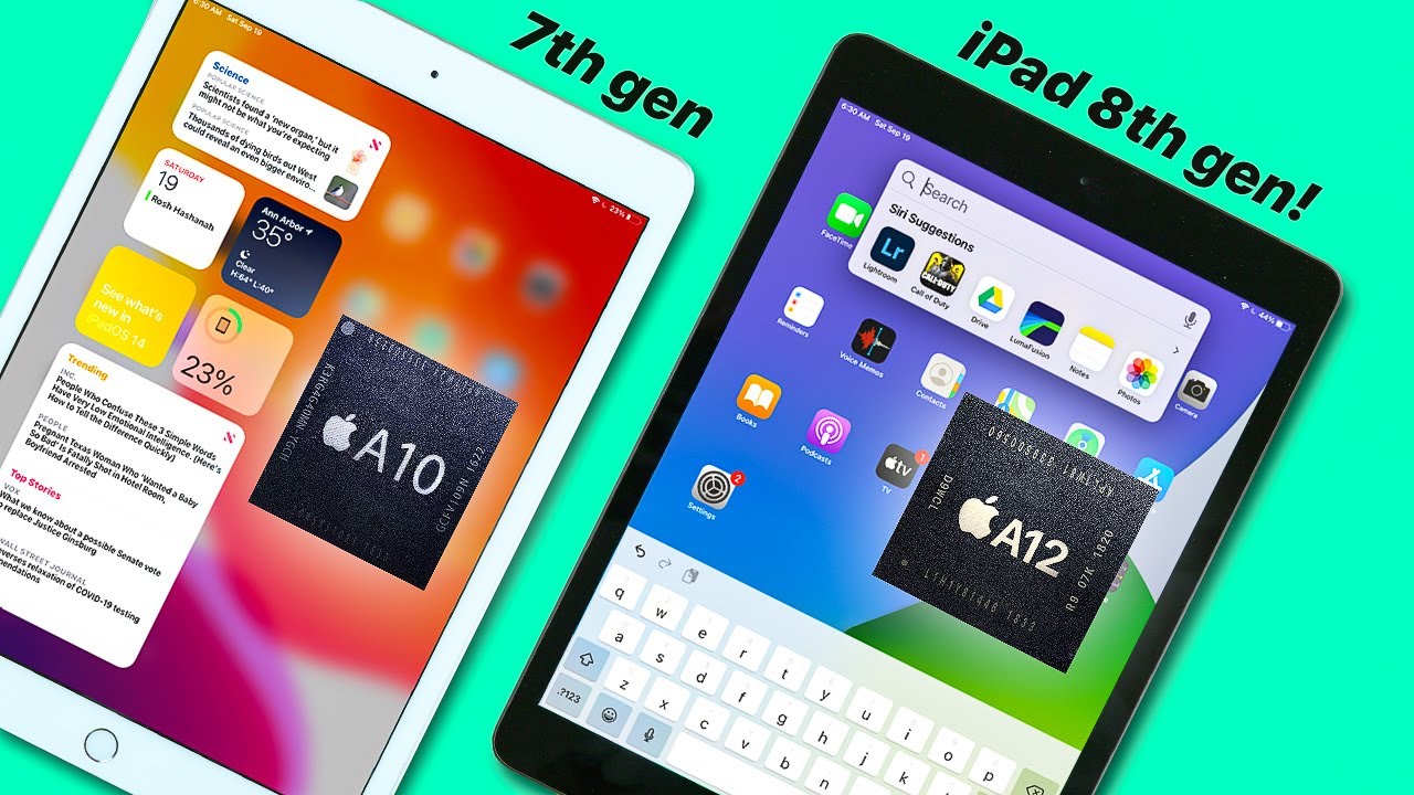 iPad 8th generation vs iPad 7th gen - Performance Test! (A10 vs A12)