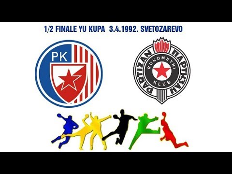 1992 HANDBALL RUKOMET CRVENA ZVEZDA PARTIZAN 1/2 FINALE  KUPA AJUGOSLAVIJE SVETOZAREVO JAGODINA