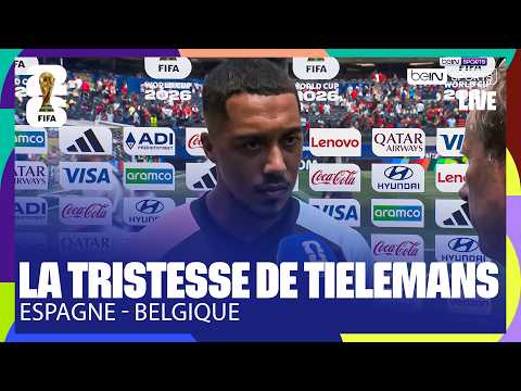 "Quand le corps dit stop..." - La RÉACTION de TIELEMANS après ESPAGNE - BELGIQUE