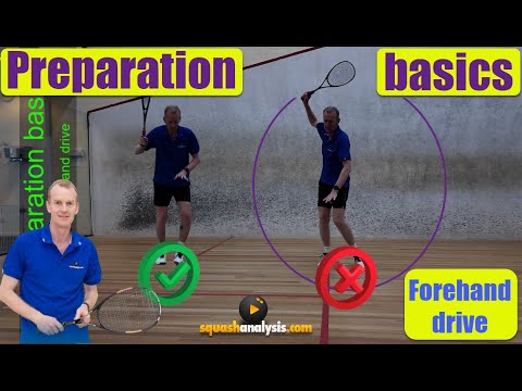 Squash preparation basics forehand drive