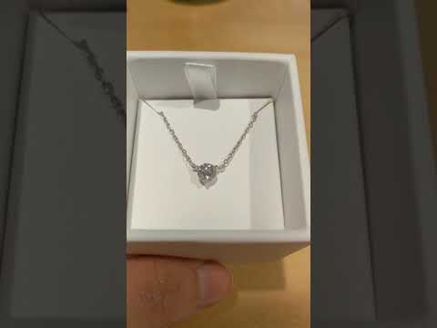 Lightbox Jewelry 0.5 carat white solitaire pendant