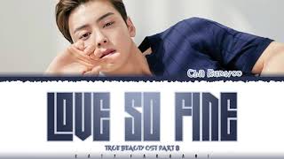 CHA EUNWOO – &#39;LOVE SO FINE&#39; (TRUE BEAUTY OST PART 8) Lyrics [Color Coded_Han_Rom_Eng]