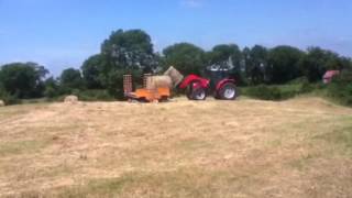 Massey on Haylage Duty In South Armagh