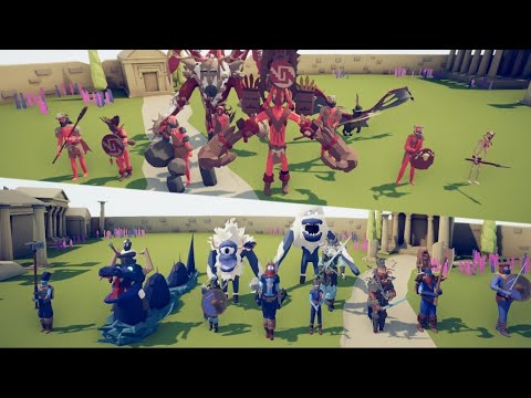 Viking DLC Faction VS Tribal DLC Faction | Totally Accurate Battle Simulator | #tabs