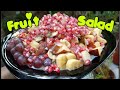 Fruit Salad With Milkmaid | Fruit Salad Without Custard&Icecream | Amy's Cookery
