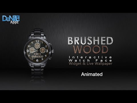 Brushed Wood HD Watch Face Video