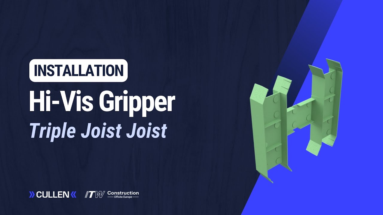 Cullen Hi-Vis Gripper (HV-GR) Triple Joist Installation