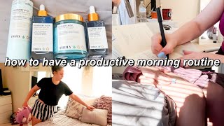 HOW TO HAVE A PRODUCTIVE MORNING ROUTINE + TIPS TO WAKING UP EARLY☀