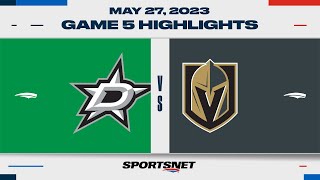 NHL Western Conference Final Game 5 Highlights | Stars vs. Golden Knights - May 27, 2023