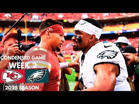 Chiefs vs Eagles 2025 Week 2 Condensed Game | NFL Highlights