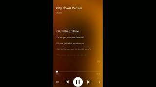 Way Down We Go - Kaleo (Lyric Video) [Official Audio]