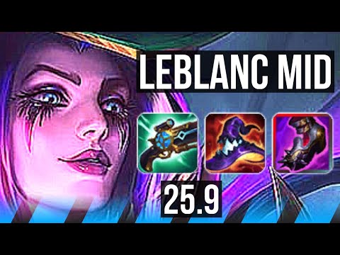 LEBLANC vs KATARINA (MID) | 14/0/10, Legendary | EUW Master | 25.9